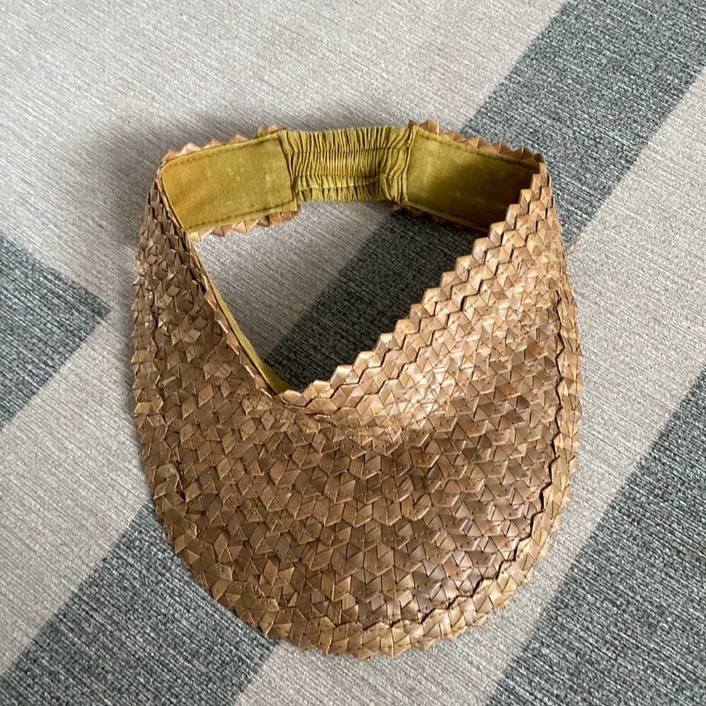 Woven Straw Visor
